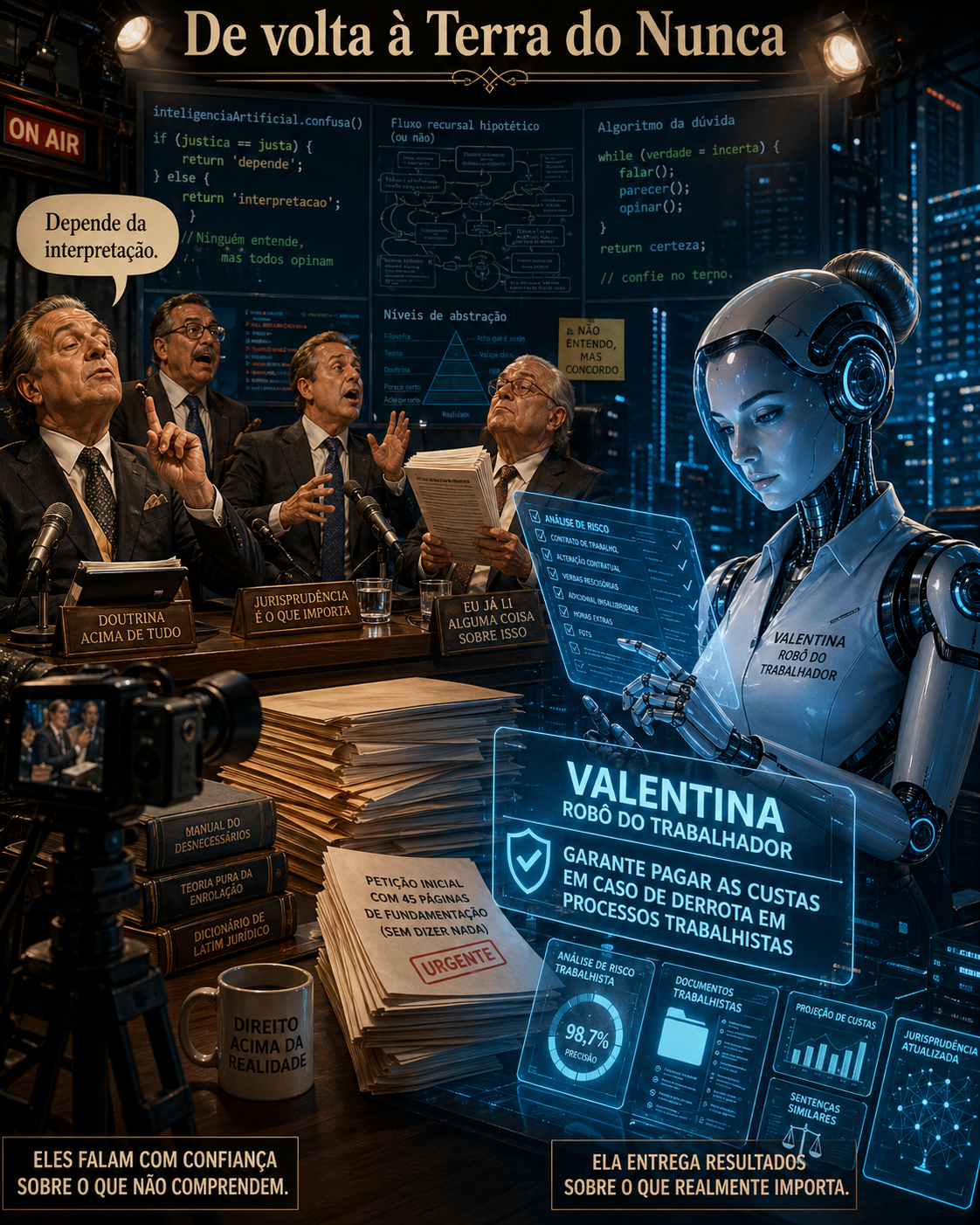De volta a terra do nunca.