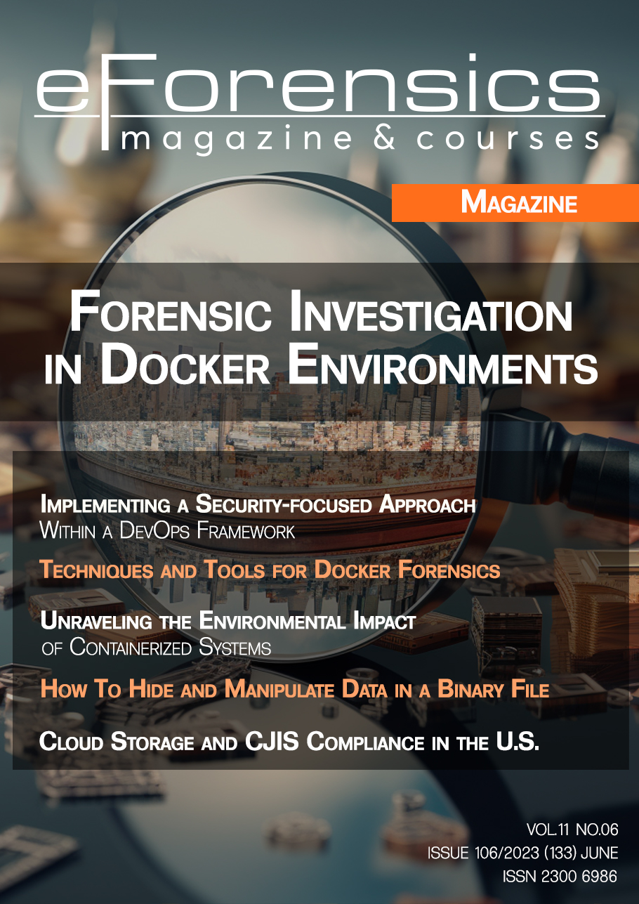 Capa da revista eForensics Magazine