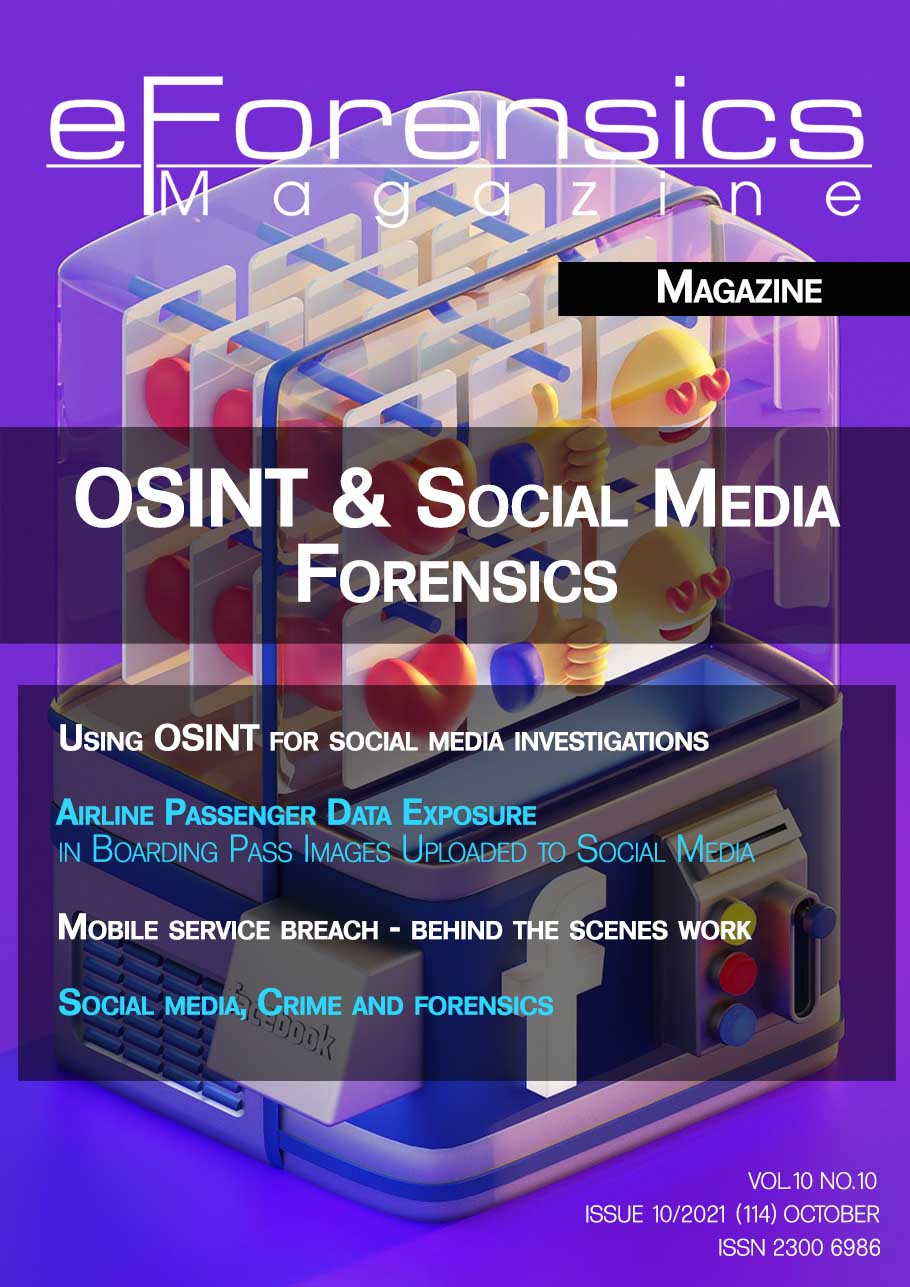 Capa da revista eForensics Magazine