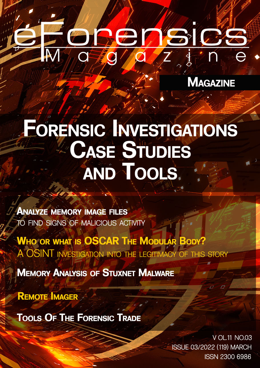 Capa da revista eForensics Magazine