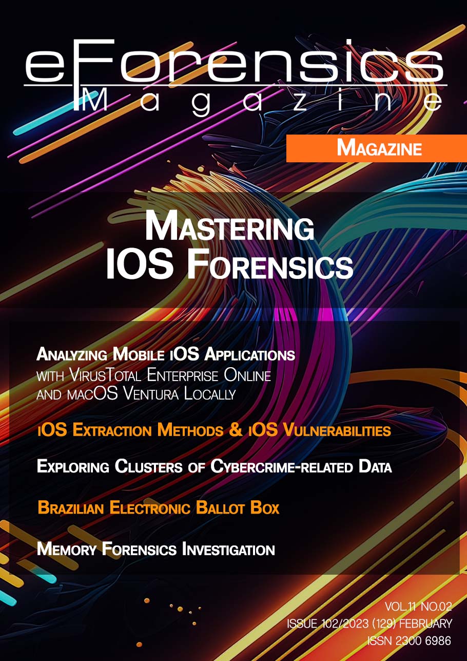 Capa da revista eForensics Magazine